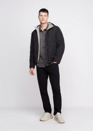 Jaqueta preta masculina hering 2025