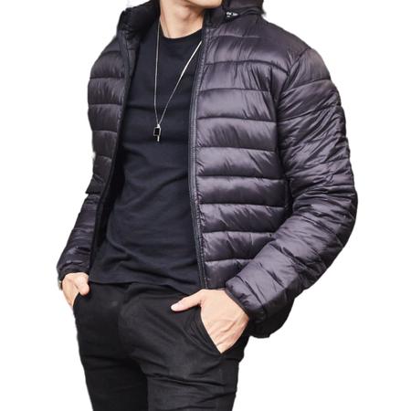 Imagem de Jaqueta Puffer Impermeável Masculina Capuz