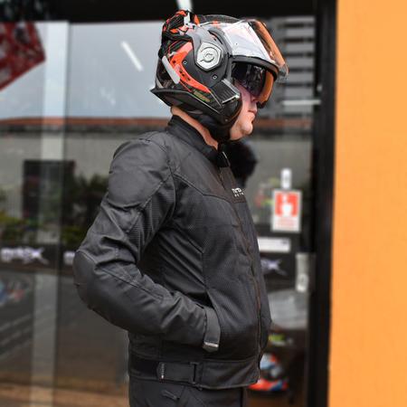 Jaqueta Ventilada Calor Tutto Sole Men Preto Motociclista