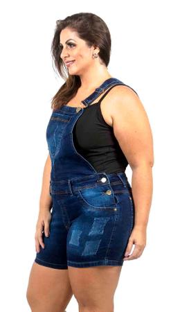 Jardineira preta plus size hot sale