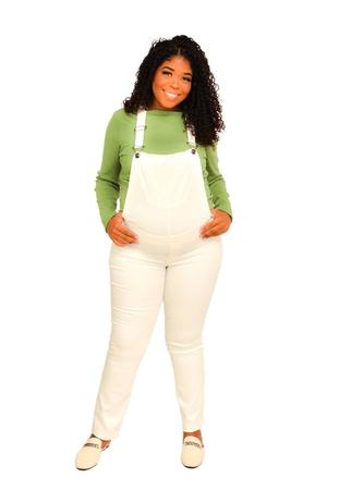 Jardineira jeans hotsell feminina gestante