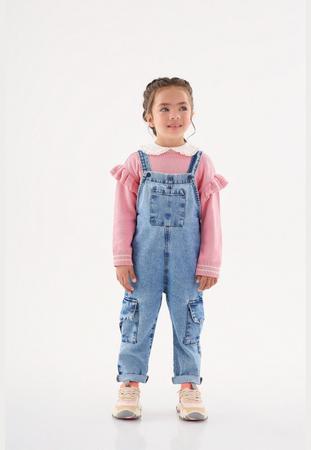 Imagem de Jardineira Jeans Infantil Unissex Up Baby