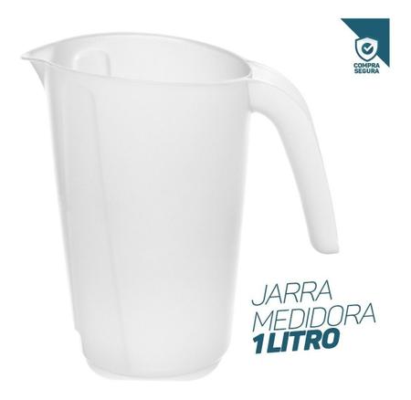 Imagem de Jarra Copo Para Medir Graduado Plástico 1 Litro Receitas