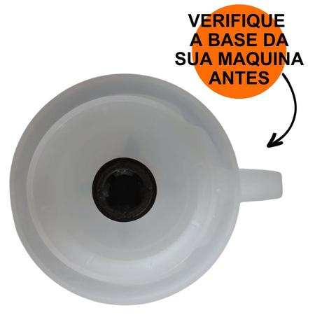 Imagem de Jarra De Liquidificador Compátivel Com Modelo Arno Clean Tampa Branca Copo Translucido