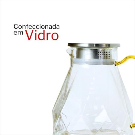 Imagem de Jarra de Vidro London 1,8 Litros Com Tampa em Inox