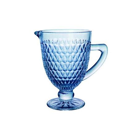 Imagem de Jarra em vidro com pé L'Hermitage Amelie 1 Litro azul