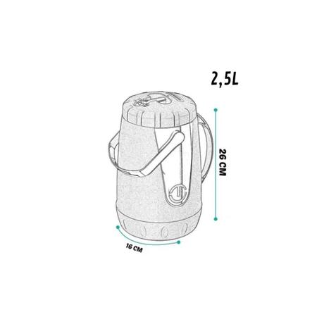 Imagem de Jarra termica pavia 2,5l verde com bico dosador unitermi
