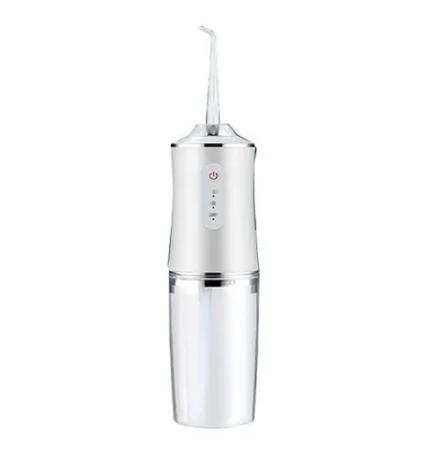 Imagem de Jato D Água Irrigador Limpador Bocal Dental Dentes Gengiva Oral Recarregável USB 220ml com 4 Bicos