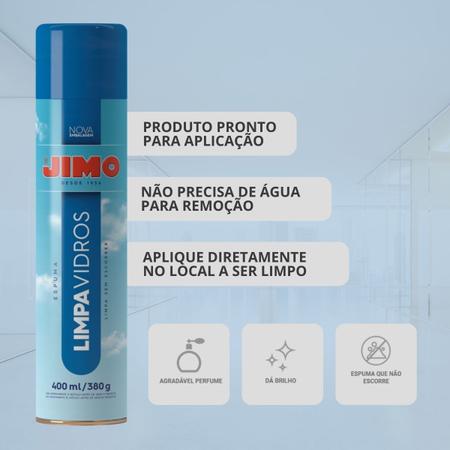 Imagem de Jimo Limpa Vidros aerossol 400ml 