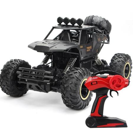 Carrinho Controle Remoto 4x4 Monster Truck Rc Bateria Recarregavel Rally  Brinquedo Menino