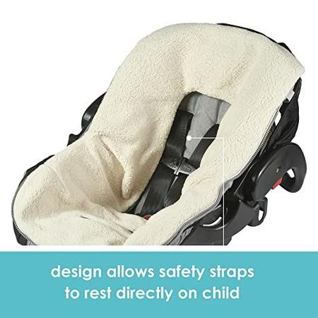 JJ Cole Bundle Me Original Baby Bunting Bag Baby Stroller Baby Car Seat Cover Preto Carrinho com Bebe Conforto Magazine Luiza