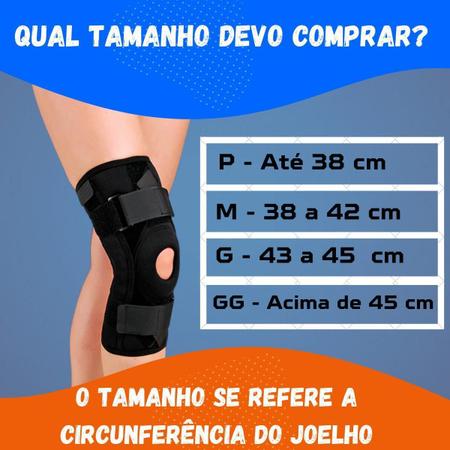 Imagem de Joelheira Neoprene Ortopédica Articulada Compressão M