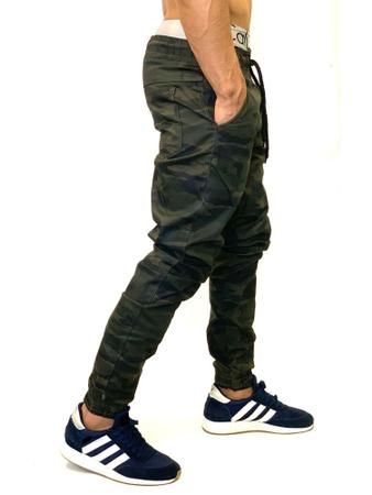 Imagem de Jogger masculina calça homem moderno com elastano punho a pronta entrega