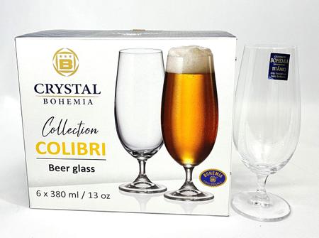 Imagem de Jogo 06 Taças Cristal Ecológico Cerveja 380ml Colibri - Bohemia
