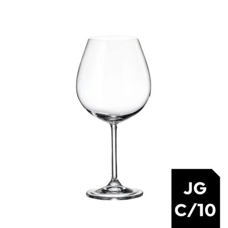 Imagem de Jogo 10 Taças Cristal Ecologico Degustação 650ml Bohemia