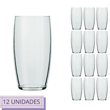 Jogo 12 Copos Chiques 300ml Oca Drinks Vidro Mesa Posta - NADIR FIGUEIREDO  - Copos - Magazine Luiza