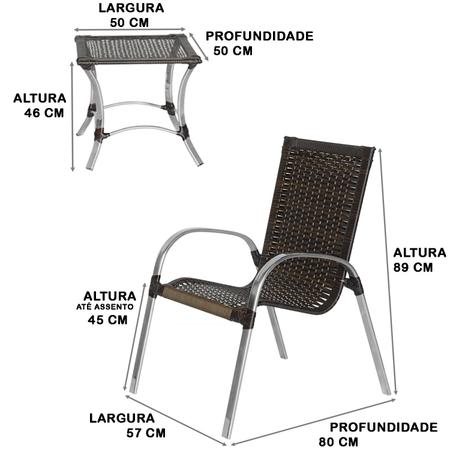 Jogo 7 Cadeiras Toquio 1 Mesa Baixa Colombia De Área Externa, Edícula Em  Aluminio E Fibra - Zanutto - Móveis para Jardim e Área Externa - Magazine  Luiza
