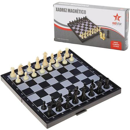 Kit 2 Jogos Xadrez Trilha + Tabuleiro Plástico 24cm 2 Em 1 Raciocínio em  Promoção na Americanas