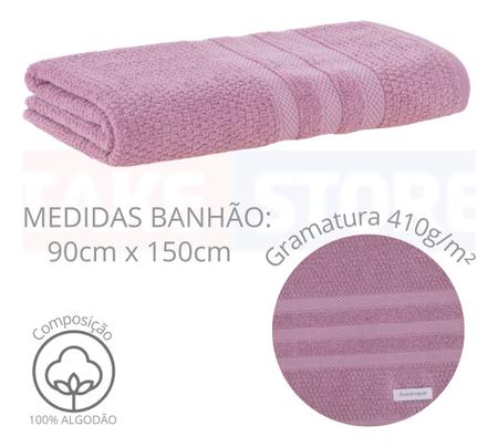 Imagem de Jogo 2 Toalha Banhão Buddemeyer Algodão Extra Soft Vanilla Gigante Rosa