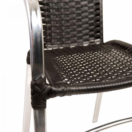 Imagem de Jogo 4 Cadeiras e Mesa Floripa Alumínio Para Piscina, Área, Jardim Trama Original