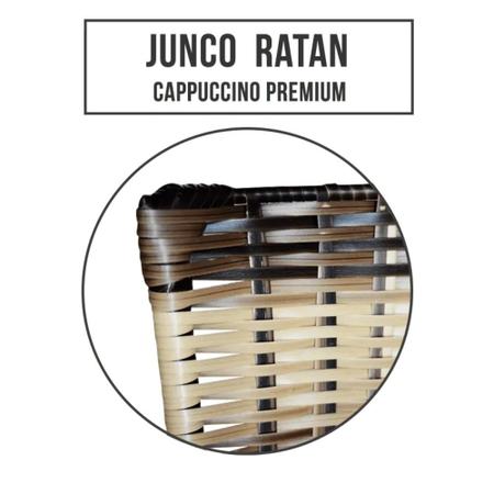 Imagem de Jogo 4 Cadeiras Para Cozinha Preta Hawai Cappuccino Premium