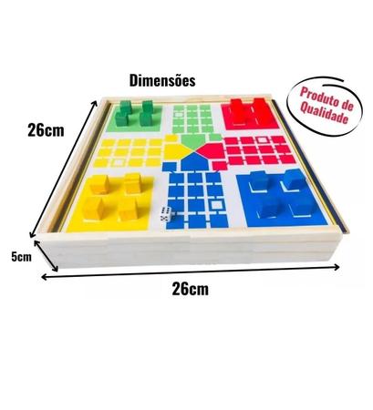 Jogo de Tabuleiro Ludo e Dama - Diversão Família , Mercado x Local Produtos  em Oferta!