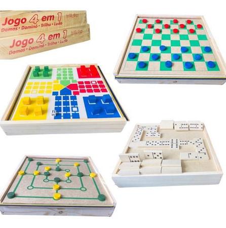 Jogo Ludo/Trilha Pro c/ Estojo