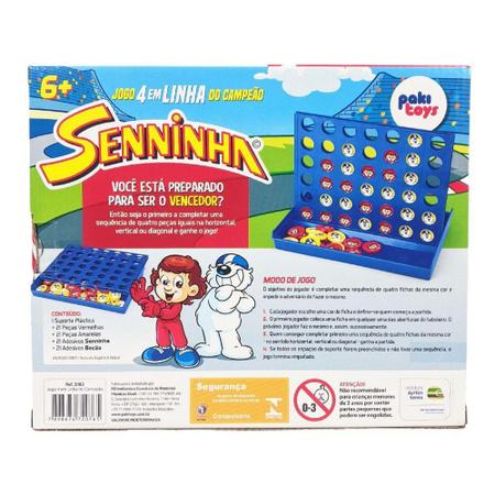 Jogo 4 Em Linha Educativo Tabuleiro Matemática Junte 4 Cores - Paki Toys -  Jogos de Tabuleiro - Magazine Luiza