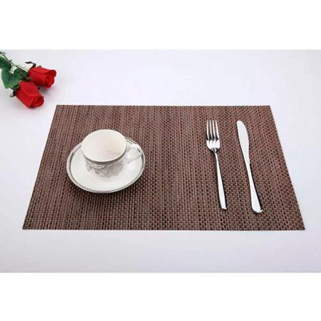 Jogo americano para mesa de jantar, conjunto de 6 lindos animais pinguim  inverno PVC tapetes de mesa resistentes ao calor tapetes retangulares  laváveis para casa, cozinha, restaurante, 30 x 45 cm