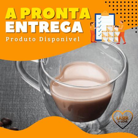 Imagem de jogo 4 Xícaras De Vidro Coração Parede Dupla 80ml Jogo Xícara Café Chá Peças Incolor