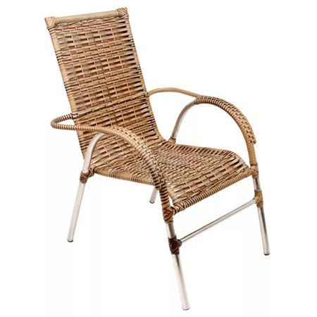 Imagem de Jogo 6 Cadeiras e Mesa de Centro Vênus para Área, Jardim, Piscina Trama Original