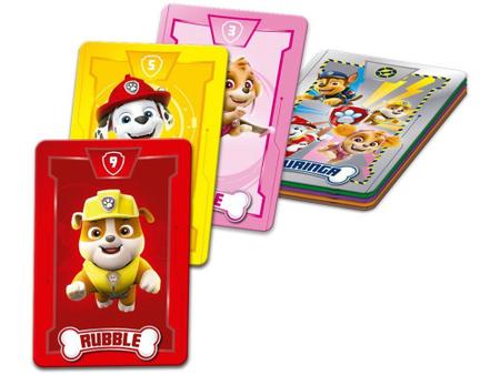 Jogo de Cartas Infantil Jogo Patrulha Canina 33 Cartas 6 em 1