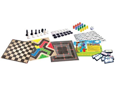 Jogo de tabuleiro - 6 Jogos Clássicos - Pais e Filhos