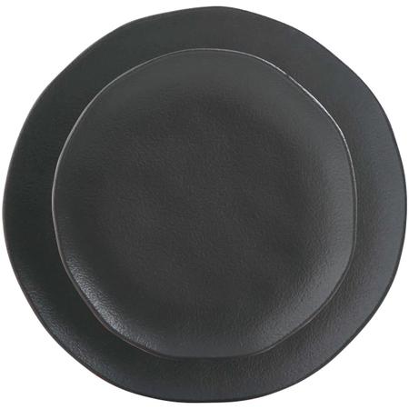 Imagem de Jogo 6 prato raso e 6 de sobremesa preto matte em cerâmica porto brasil
