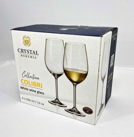 Imagem de Jogo 6 taças de Cristal Bohemia Titanium - Vinho Branco 350ml