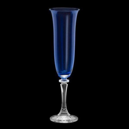 Imagem de Jogo 6 Taças para Água de Cristal 175ml Ecológico Kleopatra Branta Lapis Blue Rojemac