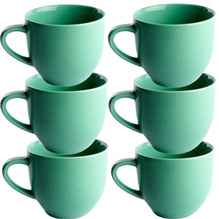 Conjunto Chá e Café em Porcelana Verde