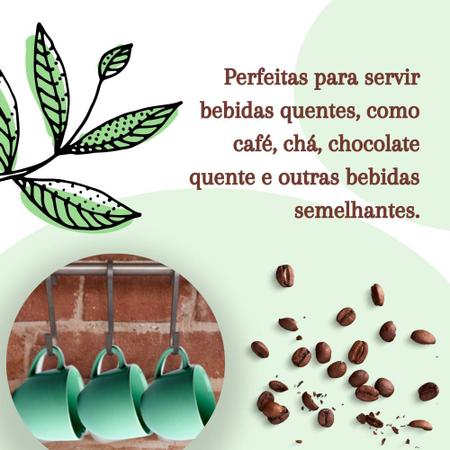 Jogo 6 Xícara Chá Café Verde 170Ml Porcelana - Mundo Da Porcelana - Xícaras  de Café - Magazine Luiza