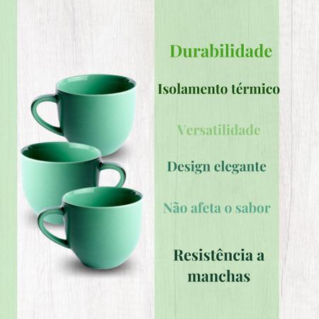 Conjunto Chá e Café em Porcelana Verde