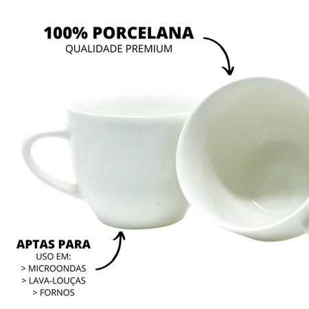Jogo 6 Xícara Chá Café Verde 170Ml Porcelana - Mundo Da Porcelana - Xícaras  de Café - Magazine Luiza