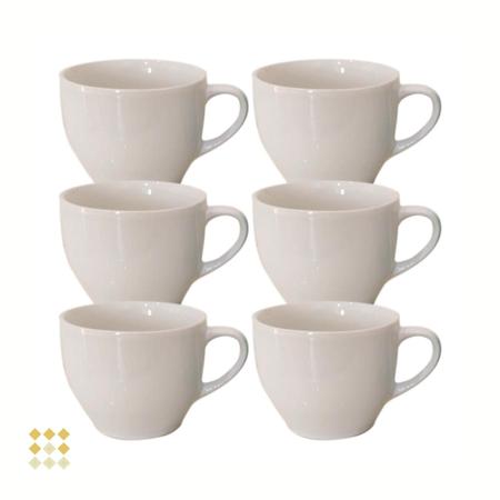 Jogo 6 Xícara Chá Café Verde 170Ml Porcelana - Mundo Da Porcelana - Xícaras  de Café - Magazine Luiza