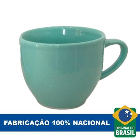 Jogo 6 Xícara Chá Café Verde 170Ml Porcelana - Mundo Da Porcelana - Xícaras  de Café - Magazine Luiza