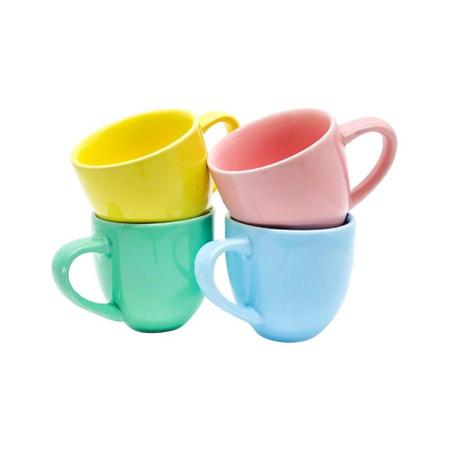 Jogo 6 Xícara Chá Café Rosa 95Ml Com Pires Porcelana - Mundo Da Porcelana -  Xícaras de Café - Magazine Luiza