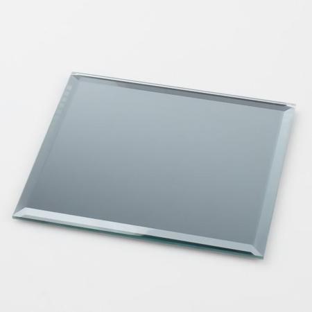 Imagem de jogo 8 porta copos de mesa espelho atacado quadrado 10 cm chique elegante decoração premium bisotado