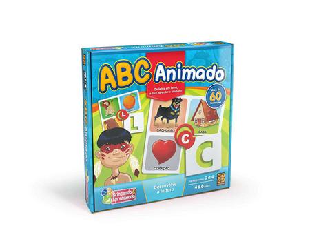 ABC Animado Grow - Jogo Educativo Pré Escolar De Alfabetização 4 + Anos -  Ref. 1704 - Jogos Educativos - Magazine Luiza