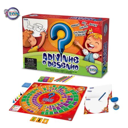 JOGO ADIVINHA O DESENHO BRINQUEDOS TOIA