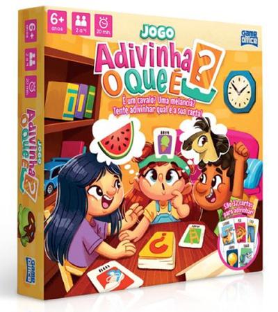 Adivinha O Que É Jogo Educativo 32 cartas Toyster 2833 - Jogos de Cartas -  Magazine Luiza