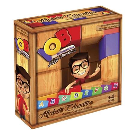 Alfabeto Ilustrado - Jogo Educativo Infantil 78 Peças