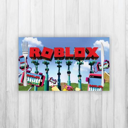 Jogo Americano 2 Un Retangular Neoprene Personagem Roblox