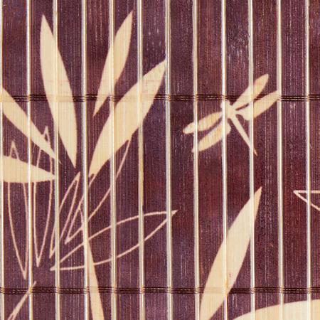 Imagem de Jogo Americano 4 Lugares Mesa Posta Bambu Marrom Floral - Mimo Style